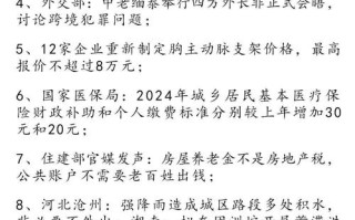 最近的热点新闻（最近的热点新闻有哪些2024）