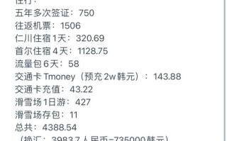 韩国旅游大概要多少钱一个月，韩国旅游一周要花多少钱