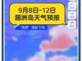 涠洲岛最近天气，涠洲岛一周天气