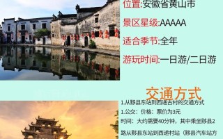 西递风景区介绍解说，西递风景区营业时间