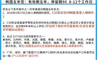 韩国旅游签证最新政策2023规定（韩国旅游签证最新消息）