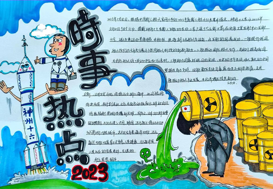 时政新闻手抄报，时政新闻手抄报简单模板-第2张图片