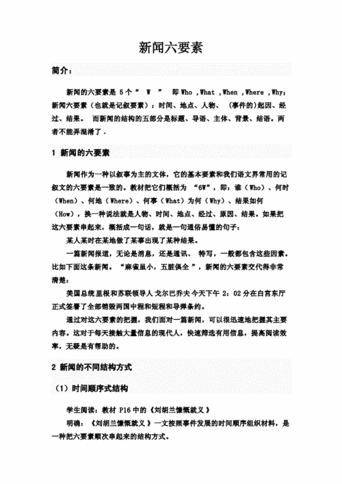 新闻要素有哪些(新闻的要素是什么?)-第2张图片 新闻要素有哪些(新闻的要素是什么?)-第2张图片