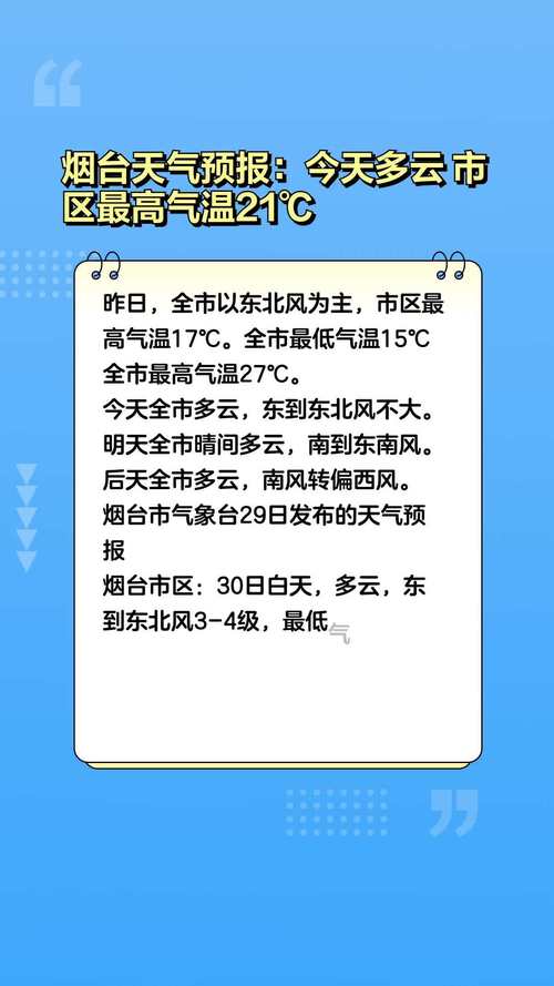 烟台24小时天气预报查询,烟台天气24小时预报报-第2张图片 烟台24小时天气预报查询,烟台天气24小时预报报-第2张图片