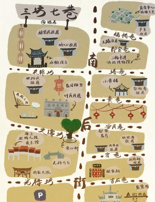 三坊七巷旅游指南 - 三坊七巷景区-第3张图片 三坊七巷旅游指南 - 三坊七巷景区-第3张图片