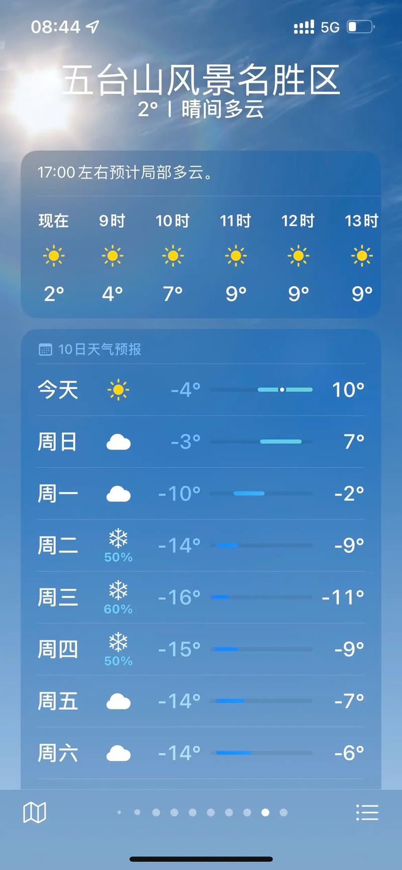 五台山景区一周天气预报,五台山风景区天气预报一周,7天实时查询-第2张图片 五台山景区一周天气预报,五台山风景区天气预报一周,7天实时查询-第2张图片