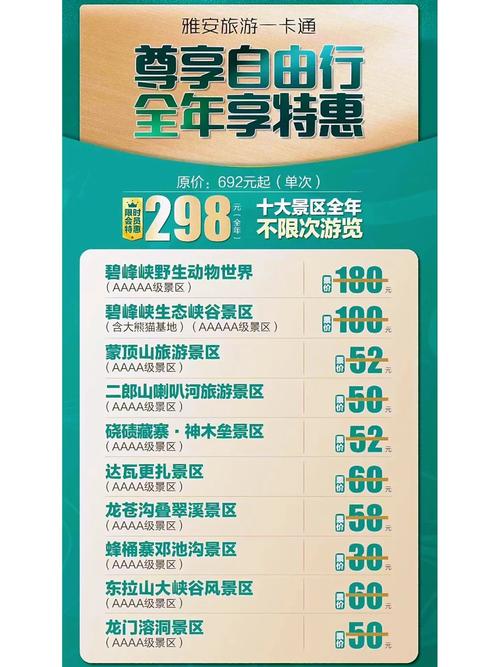 雅安旅游联票是什么意思 - 雅安旅行社三日游线路报价-第3张图片 雅安旅游联票是什么意思 - 雅安旅行社三日游线路报价-第3张图片