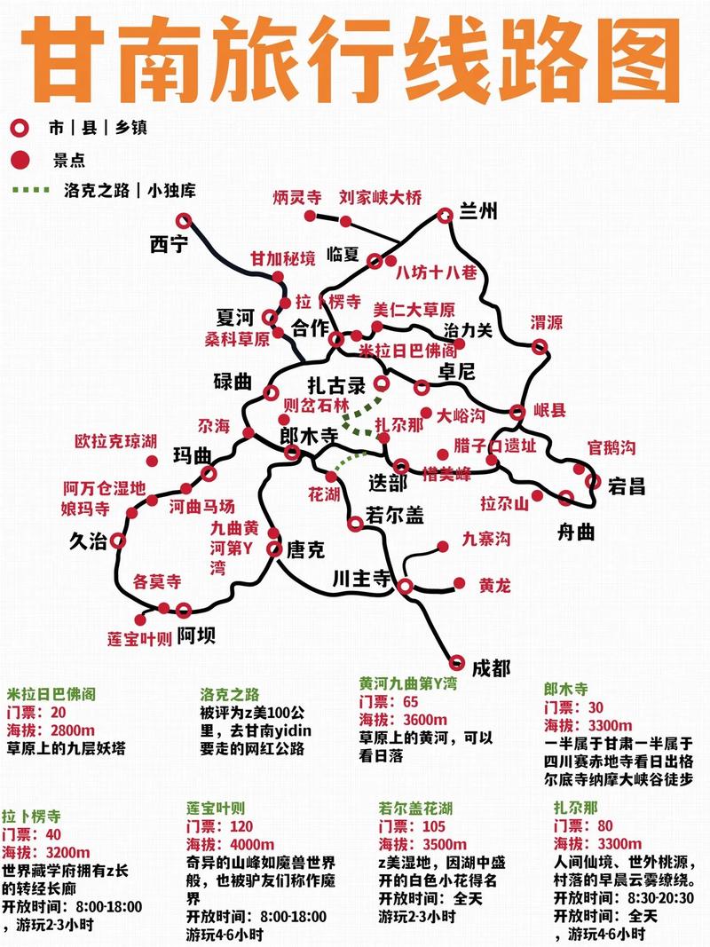 甘南旅游详细攻略大全 - 甘南旅游线路攻略5天-第2张图片 甘南旅游详细攻略大全 - 甘南旅游线路攻略5天-第2张图片