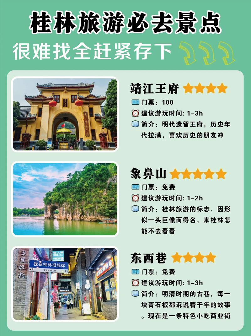 桂林旅游攻略必去景点门票（桂林旅游攻略必去景点门票图片）-第1张图片